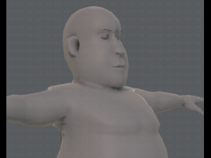 base mesh man character v09 3D मॉडल