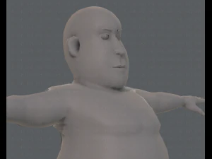 base mesh man character v09 3D Model