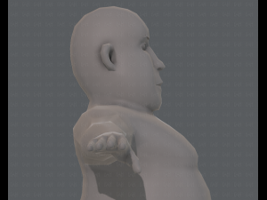 base mesh man character v09 3D मॉडल