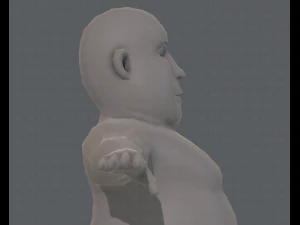 base mesh man character v09 3D Model