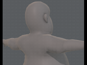 base mesh man character v09 3D मॉडल