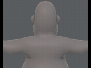 base mesh man character v09 3D मॉडल