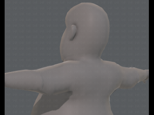 base mesh man character v09 3D मॉडल