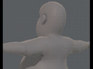 base mesh man character v09 3D Model