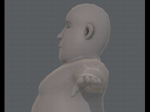 base mesh man character v09 3D मॉडल