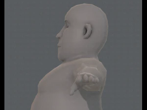base mesh man character v09 3D Model