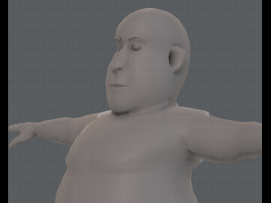 base mesh man character v09 3D मॉडल