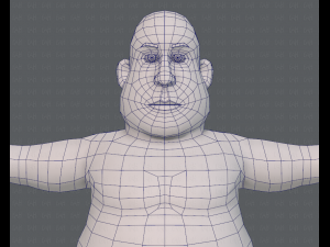 base mesh man character v09 3D मॉडल