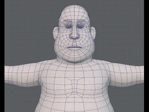 base mesh man character v09 3D Model