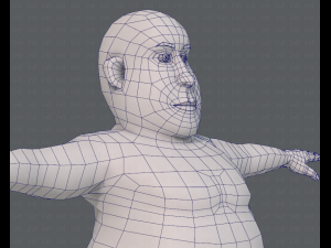 base mesh man character v09 3D मॉडल