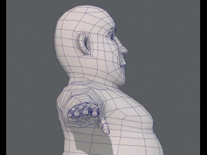 base mesh man character v09 3D Model