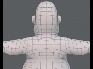 base mesh man character v09 3D Model
