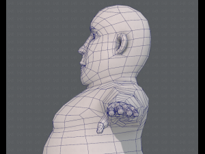 base mesh man character v09 3D मॉडल