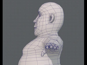 base mesh man character v09 3D Model