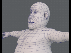base mesh man character v09 3D मॉडल
