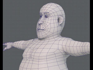 base mesh man character v09 3D Model