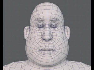 base mesh man character v09 3D Model