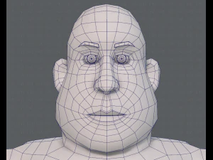 base mesh man character v09 3D Model