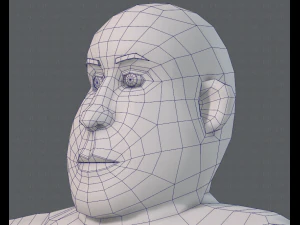 base mesh man character v09 3D Model