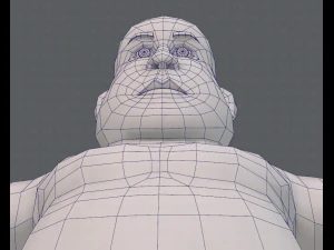 base mesh man character v09 3D Model