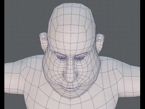 base mesh man character v09 3D Model