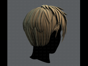 3d hair style for man v07 3D मॉडल