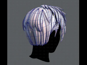3d зачіска для чоловіка v07 3D Модель