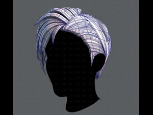 3d зачіска для чоловіка v07 3D Модель