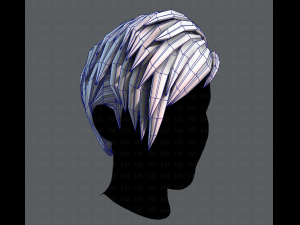 3d hair style for man v07 3D मॉडल