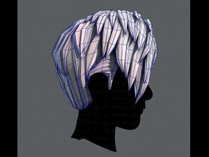 3d зачіска для чоловіка v07 3D Модель