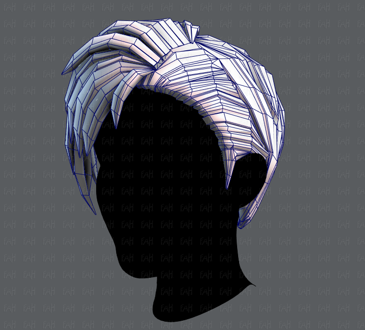 3d hair style for man v04 3D Model in Other 3DExport