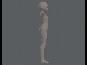 personagem de menina de malha b&aacute;sicav04 Modelo 3D