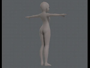 personagem de menina de malha b&aacute;sicav04 Modelo 3D