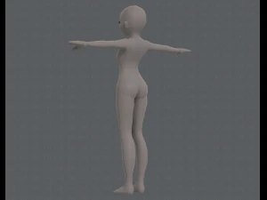 personagem de menina de malha b&aacute;sicav04 Modelo 3D