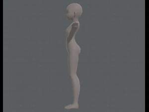 personagem de menina de malha b&aacute;sicav04 Modelo 3D