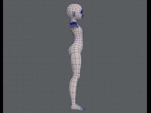 personagem de menina de malha b&aacute;sicav04 Modelo 3D