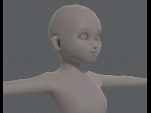 personagem de menina de malha b&aacute;sicav04 Modelo 3D