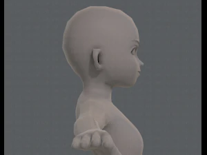 personagem de menina de malha b&aacute;sicav04 Modelo 3D