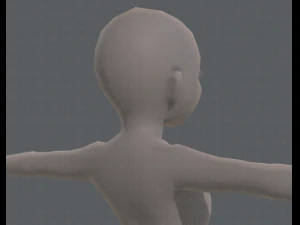 personagem de menina de malha b&aacute;sicav04 Modelo 3D