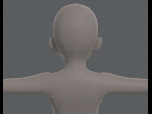 personagem de menina de malha b&aacute;sicav04 Modelo 3D
