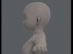 base mesh girl characterv04 3D Model