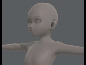 personagem de menina de malha b&aacute;sicav04 Modelo 3D