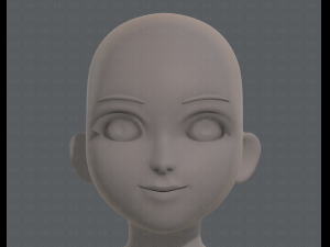 base mesh girl characterv04 3D Model