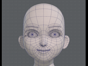 base mesh girl characterv04 3D Model