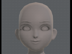 base mesh girl characterv04 3D Model