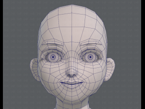 base mesh girl characterv04 3D Model