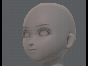 base mesh girl characterv04 3D Model