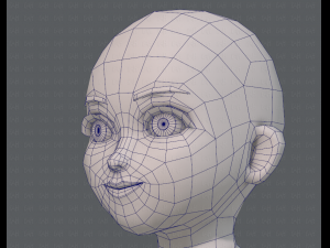 base mesh girl characterv04 3D Model