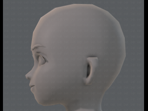 base mesh girl characterv04 3D Model