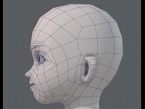base mesh girl characterv04 3D Model